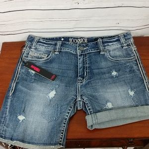 🔴Rock & Roll Denim shorts NWT